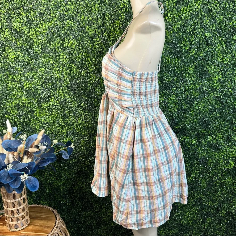 Nwt‎ American eagle Plaid Halter Dress